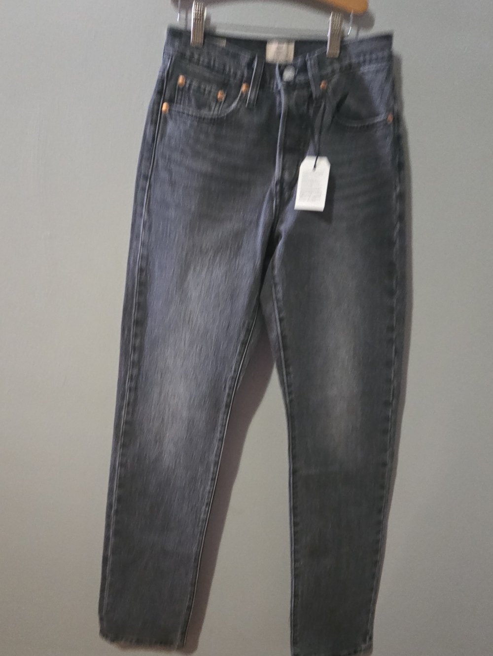 Levi's 501 Original  Straight Leg Jeans - Charcoal Wash